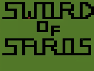 Sword of Saros title screen for Atari 2600